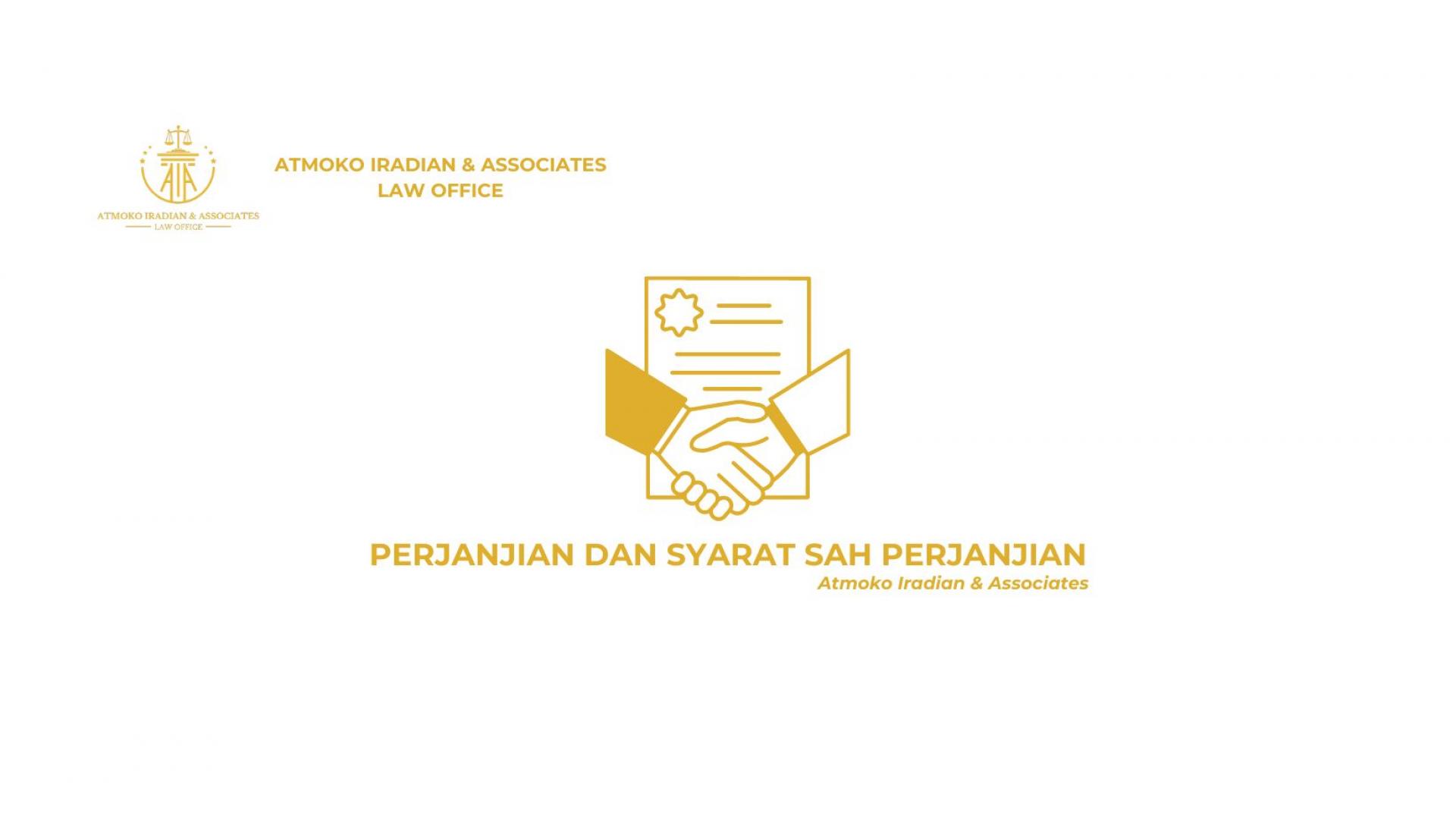 PERJANJIAN DAN SYARAT SAH PERJANJIAN