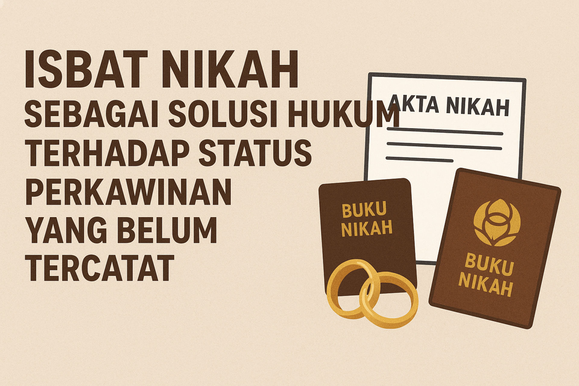 ISBAT NIKAH SEBAGAI SOLUSI HUKUM TERHADAP STATUS PERKAWINAN YANG BELUM TERCATAT