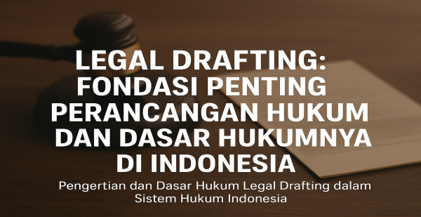 Legal Drafting: Fondasi Penting Perancangan Hukum dan Dasar Hukumnya di Indonesia